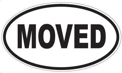 MOVED - Oval Sticker