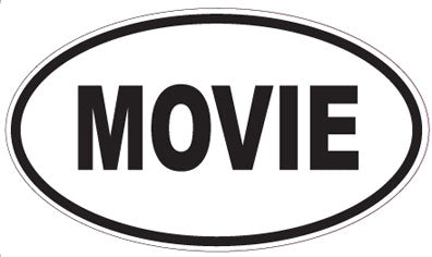 MOVIE - Oval Magnet
