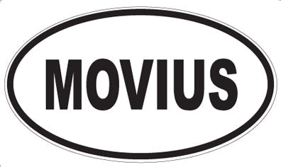 MOVIUS - Oval Sticker