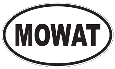MOWAT - Oval Sticker