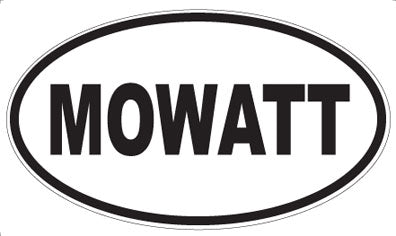 MOWATT - Oval Sticker