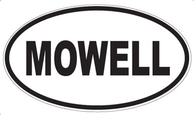 MOWELL - Oval Sticker