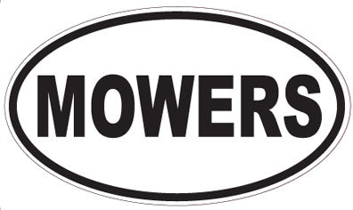 MOWERS - Oval Sticker