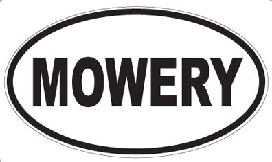 MOWERY - Oval Sticker