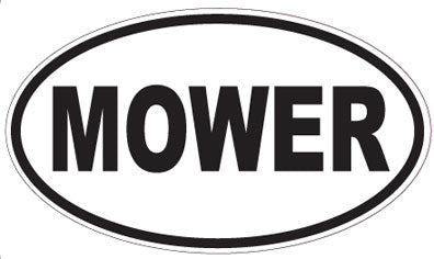 MOWER - Oval Magnet