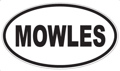 MOWLES - Oval Sticker
