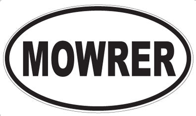 MOWRER - Oval Sticker