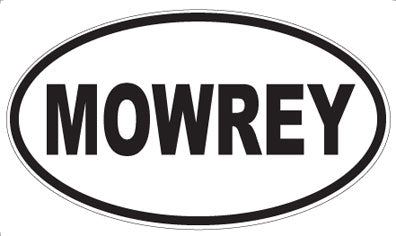 MOWREY - Oval Sticker
