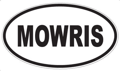 MOWRIS - Oval Sticker