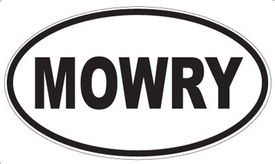 MOWRY - Oval Sticker