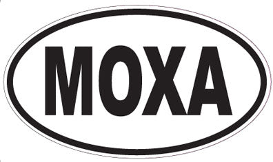 MOXA - Oval Sticker