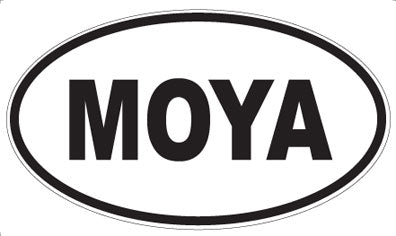 MOYA - Oval Sticker