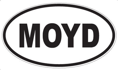 MOYD - Oval Sticker