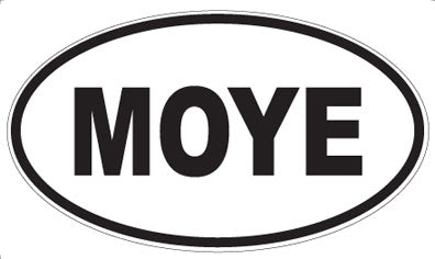 MOYE - Oval Sticker