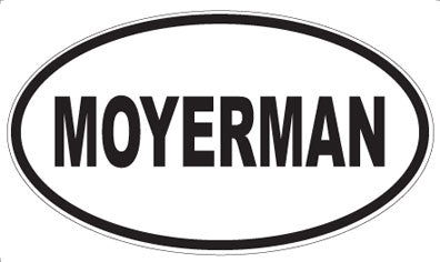 MOYERMAN - Oval Sticker