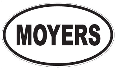 MOYERS - Oval Sticker