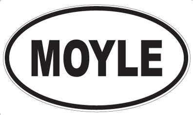 MOYLE - Oval Sticker