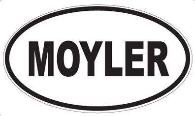 MOYLER - Oval Sticker