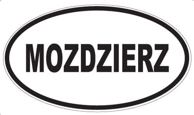 MOZDZIERZ - Oval Sticker