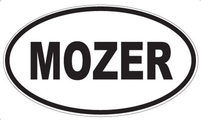 MOZER - Oval Sticker
