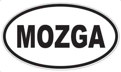 MOZGA - Oval Sticker