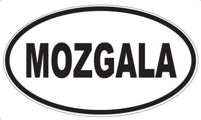 MOZGALA - Oval Sticker
