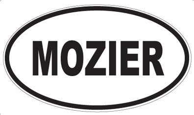 MOZIER - Oval Sticker