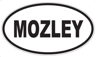 MOZLEY - Oval Sticker