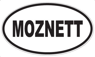 MOZNETT - Oval Sticker