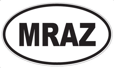 MRAZ - Oval Sticker