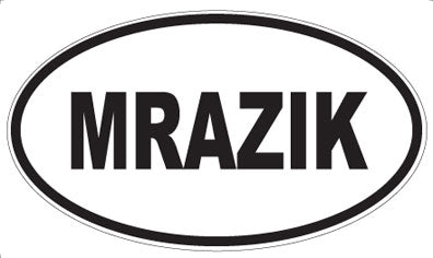 MRAZIK - Oval Sticker