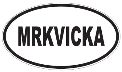 MRKVICKA - Oval Sticker