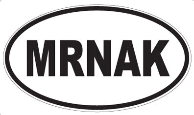 MRNAK - Oval Sticker