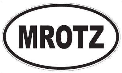 MROTZ - Oval Sticker