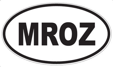 MROZ - Oval Sticker