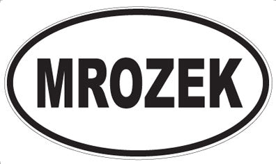 MROZEK - Oval Sticker