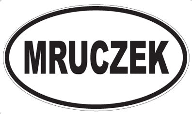 MRUCZEK - Oval Sticker