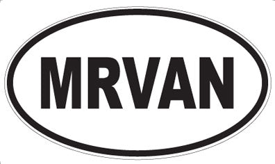 MRVAN - Oval Sticker