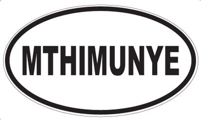 MTHIMUNYE - Oval Sticker