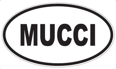 MUCCI - Oval Sticker