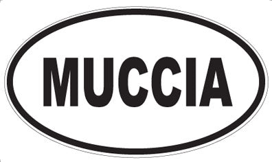 MUCCIA - Oval Sticker