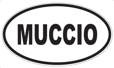 MUCCIO - Oval Sticker