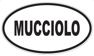 MUCCIOLO - Oval Sticker
