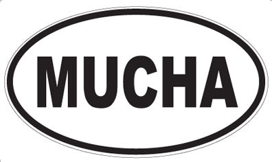 MUCHA - Oval Sticker