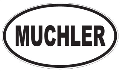 MUCHLER - Oval Sticker