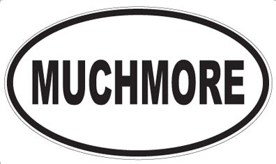 MUCHMORE - Oval Sticker