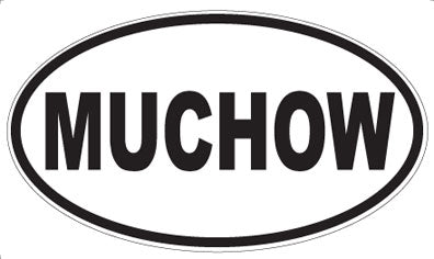 MUCHOW - Oval Sticker