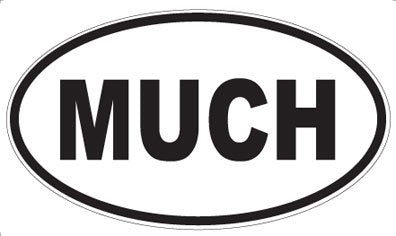 MUCH - Oval Magnet