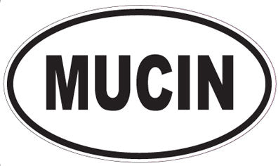 MUCIN - Oval Sticker