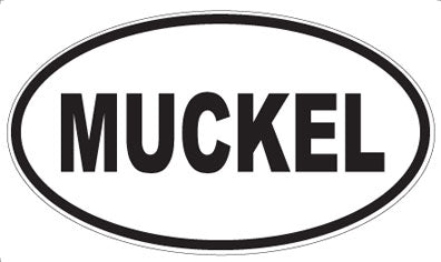 MUCKEL - Oval Sticker
